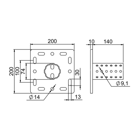 Stopa S200 profilu KE