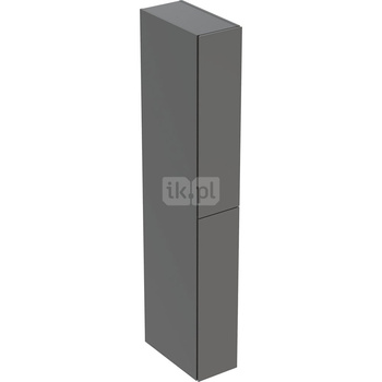 Wysoka szafka Geberit, z dwoma schowkami wysuwanymi: 24x180x48cm, Korpus i front: lava / lakierowany matowy