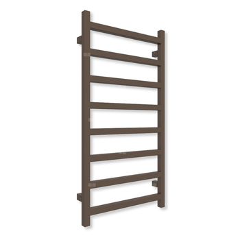 Grzejnik drabinkowy TERMA SIMPLE, podłączenie SX, wym. 960 x 500 mm, kolor szlachetny brąz (farba), moc 351W