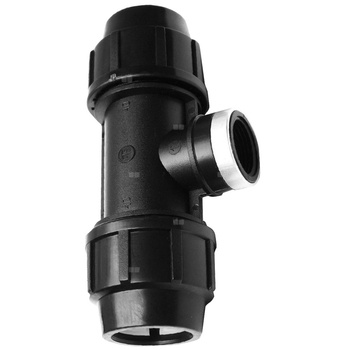 Trójnik skręcany z gwintem wewnętrznym do rur PE PN16 32 mm x 1 1/4