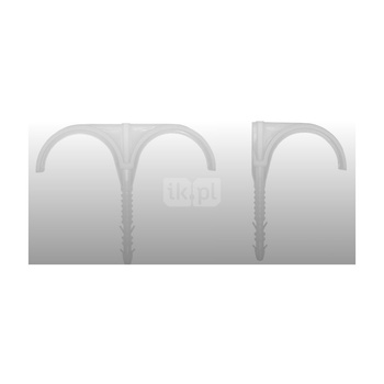 Hak pojedynczy do rury rekuperacyjnej do rur ogrzewania podłogowego QIK 25szt. fi75 mm