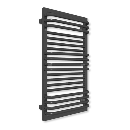 Grzejnik drabinkowy TERMA POC 2, podłączenie SX, wym. 840 x 450 mm, kolor heban (farba), moc 443W