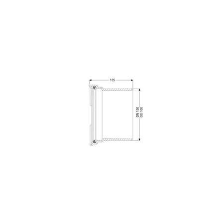 Koniec bosy DN150 dla wszystkich wersji Pumpifix F, Staufix FKA/SWA, Controlfix