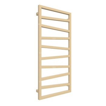 Grzejnik drabinkowy TERMA ZIGZAG, podłączenie ZX, wym. 1070 x 500 mm, kolor kość słoniowa RAL1014, moc 406W