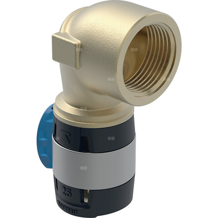 Kolano przejściowe 90' GEBERIT FlowFit, brąz bezołowiowy, 1/2'' x 20 mm (GW x łącznik zaprasowywany)