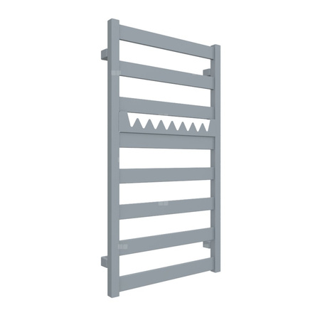 Grzejnik drabinkowy TERMA VIVO, podłączenie SX, wym. 910 x 500 mm, kolor szary stalowy RAL7001 (farba), moc 350W