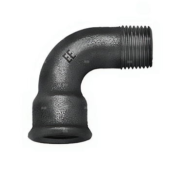 Łuk krótki 90' ODLEWNIA ZAWIERCIE D4/1a/1a żeliwo (czarne) 1 1/2'' (GW x GZ)