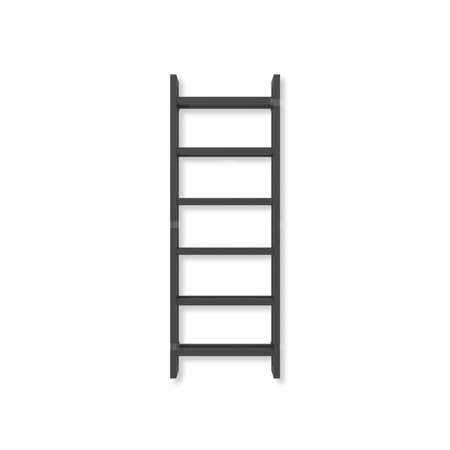 Grzejnik drabinkowy TERMA STAND, podłączenie SX, wym. 1380 x 500 mm, kolor ral 9011 mat (farba), moc 743W