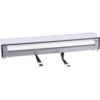 Pokrywa spłuczki do modułu sanitarnego Geberit Monolith Plus do WC: Aluminium szczotkowane, Napięcie robocze=4.1V DC