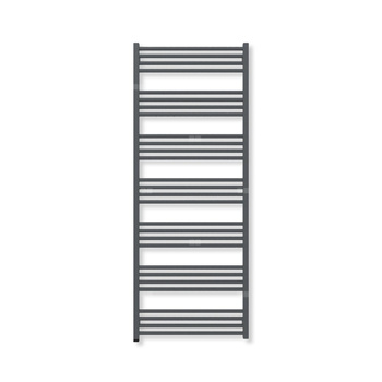 Grzejnik elektryczny TERMA FIONA ONE 1620 x 630 mm, kolor metaliczna czerń, moc 800 W, podłączenie E8, kabel prosty bez wtyczki biały