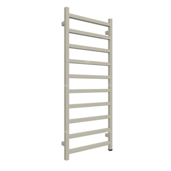 Grzejnik elektryczny TERMA SIMPLE ONE 1200 x 500 mm, kolor kalifornijski beż, moc 400 W, podłączenie E1, kabel prosty bez wtyczki szary