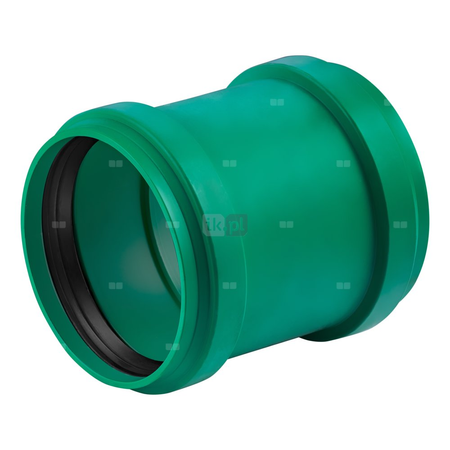 Złączka dwukielichowa MAGNAPLAST KG 2000 ERMM, PP-md (zielony), DN 315 (ww x ww), do kanalizacji