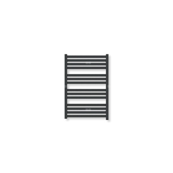 Grzejnik elektryczny TERMA MARLIN ONE 780 x 530 mm, kolor czarny jak kruk połysk RAL9005, moc 400 W, podłączenie E8, kabel prosty bez wtyczki