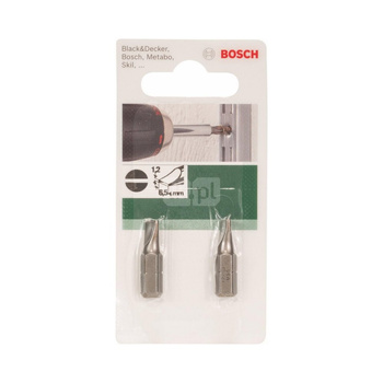 Bit Bosch Standard HEX 25 mm prosty płaski 1,2x6,5 mm XH (2 szt.)