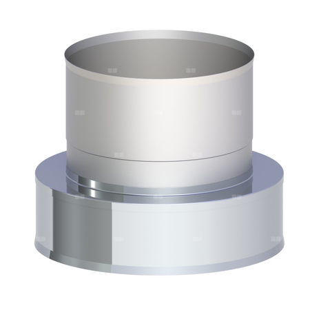 Zakończenie wylotu rury dwuściennej z podłączeniem nasady obrotowej fi 160mm (1,0)