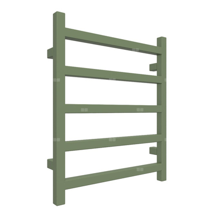 Grzejnik drabinkowy TERMA SIMPLE, podłączenie SX, wym. 600 x 500 mm, kolor seledynowy groszkowy RAL6011 (farba), moc 217W