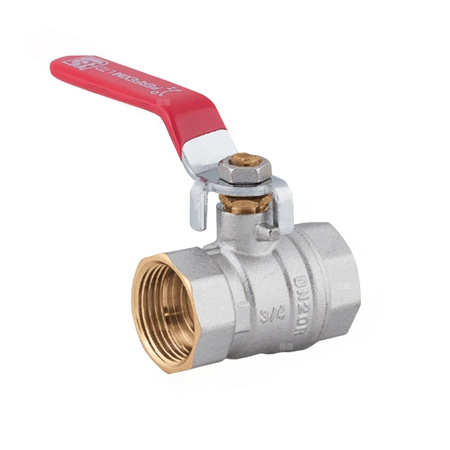 Zawór kulowy PERFEXIM 1040 mosiądz niklowany, PN16 1 1/2'' GW, uchwyt: dźwignia