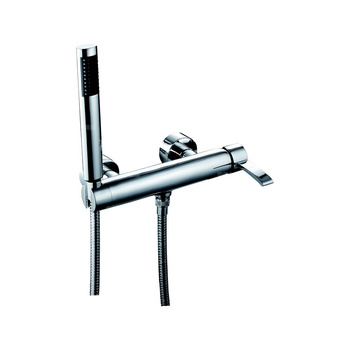 Bateria natryskowa ścienna KFA Armatura MALACHIT, kolor chrom