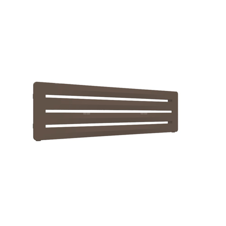 Grzejnik drabinkowy TERMA Aero H, podłączenie YL, wym. 325 x 1200 mm, kolor szlachetny brąz, moc 388W