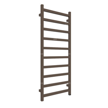 Grzejnik elektryczny TERMA SIMPLE ONE 1200 x 500 mm, kolor szlachetny brąz, moc 400 W, podłączenie E8, kabel prosty bez wtyczki