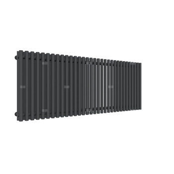 Grzejnik drabinkowy TERMA TUNE VWD, podłączenie PX, wym. 600 x 1590 mm, kolor metaliczna czerń, moc 1934W