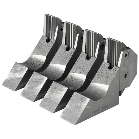 Noże grzebieniowe HSS + Mocowanie NPT 2 1/2-4, Zestaw REMS NPT