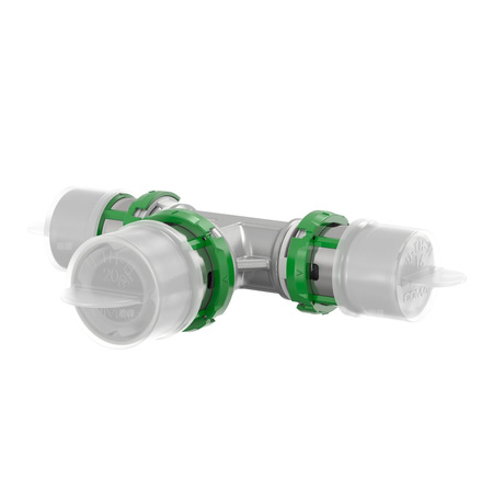 Trójnik COMAP MultiSkin Visu-Control redukcja mosiądz 63x4,5 (zacisk)