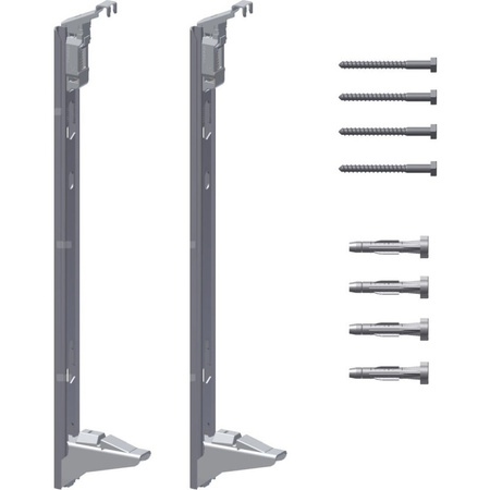 Zestaw szyn ściennych Kermi wys. 300 mmdo płaskich grzejników pł. Plan