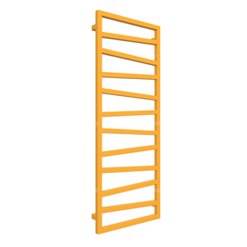 Grzejnik drabinkowy TERMA ZIGZAG, podłączenie ZX, wym. 1310 x 500 mm, kolor żółty sygnałowy RAL1003, moc 490W