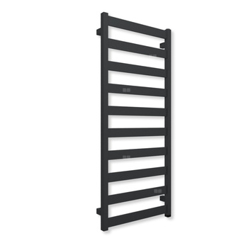 Grzejnik elektryczny TERMA VIVO ONE 1150 x 500 mm, kolor metaliczny szary, moc 400 W, podłączenie E1, kabel spiralny z wtyczką szary