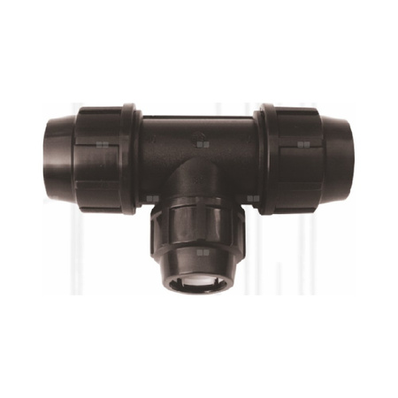 Trójnik UNIPAK FTS PP 40 mm x 32 mm x 40 mm (połączenie zaciskowe x połączenie zaciskowe x połączenie zaciskowe)