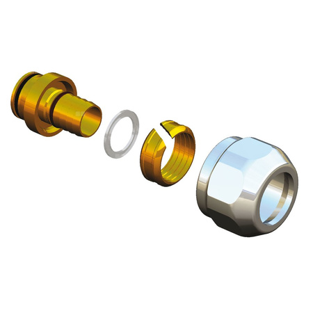 Złącza zaciskowe M 22 x 1,5 - Design – Chrom, przyłącze 14 x 2