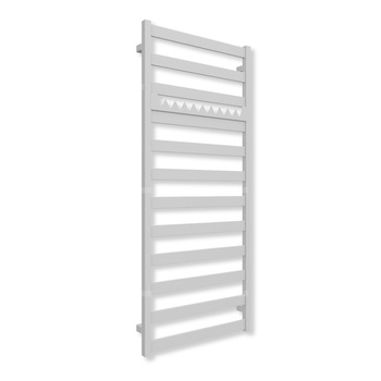 Grzejnik drabinkowy TERMA VIVO, podłączenie ZX, wym. 1390 x 600 mm, kolor szary mleczny RAL7047 (farba), moc 590W