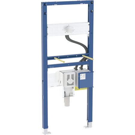 Stelaż podtynkowy Geberit Duofix do umywalki, 130 cm, elektroniczna bateria ścienna z podtynkową skrzynką, z syfonem podtynkowym: 50x130x7.4cm,