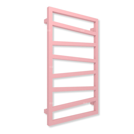 Grzejnik drabinkowy TERMA ZIGZAG, podłączenie ZX, wym. 830 x 500 mm, kolor różowy jasny RAL3015 (farba), moc 320W