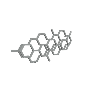 Grzejnik drabinkowy TERMA HEX, podłączenie YP, wym. 502 x 1126 mm, kolor sół & pieprz