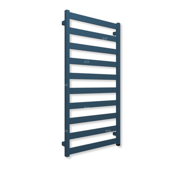 Grzejnik elektryczny TERMA VIVO ONE 1150 x 600 mm, kolor niebieski brylantowy RAL5007, moc 600 W, podłączenie E8, kabel prosty bez wtyczki szary