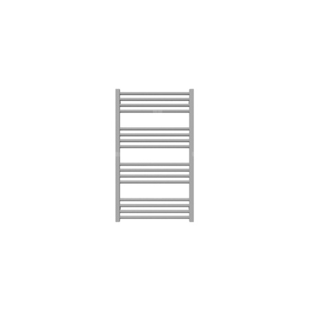 Grzejnik elektryczny TERMA FIONA 900 x 530 mm, kolor jasne aluminium metaliczny RAL9006, moc 400 W, podłączenie E8, kabel przyłącze ts1/ss1