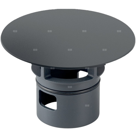 Pokrywa zaworu Geberit do zaworu zestawu odpływowego ze swobodną wylewką: Czarny mat