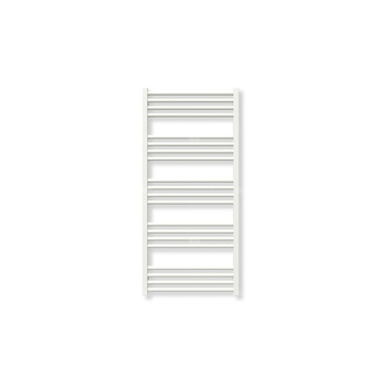 Grzejnik elektryczny TERMA FIONA 1140 x 530 mm, kolor biały soft, moc 600 W, podłączenie E8, kabel prosty bez wtyczki z maskownicą biały