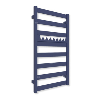 Grzejnik elektryczny TERMA VIVO 910 x 500 mm, kolor midnight, moc 400 W, podłączenie E8, kabel spiralny z wtyczką czarny