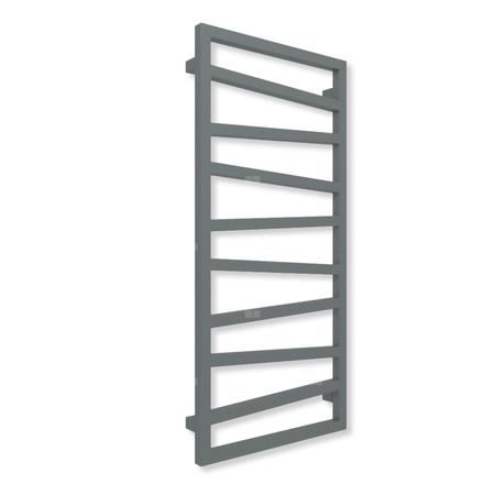 Grzejnik drabinkowy TERMA ZIGZAG, podłączenie ZX, wym. 1310 x 500 mm, kolor surowy metal (farba), moc 490W