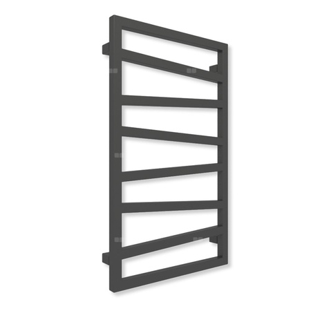 Grzejnik drabinkowy TERMA ZIGZAG, podłączenie ZS, wym. 830 x 500 mm, kolor czarny RAL9011 (farba), moc 320W