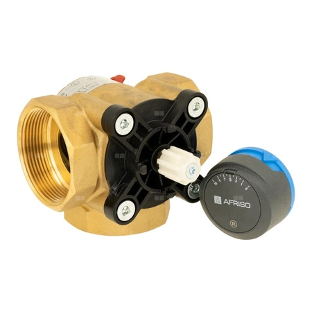 Zawór obrotowy trójdrogowy AFRISO ARV 387 Vario ProClick, mieszający, Siłownik elektryczny ARM 343, DN 50