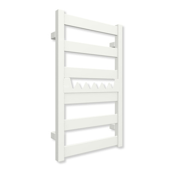 Grzejnik elektryczny TERMA VIVO 670 x 400 mm, kolor biały soft, moc 200 W, podłączenie E1, kabel spiralny z wtyczką