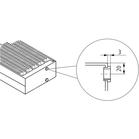 Kermi konwektor KNN21 70x72x4400 RAL9016, 6 bar, bez osłony, podł. 14