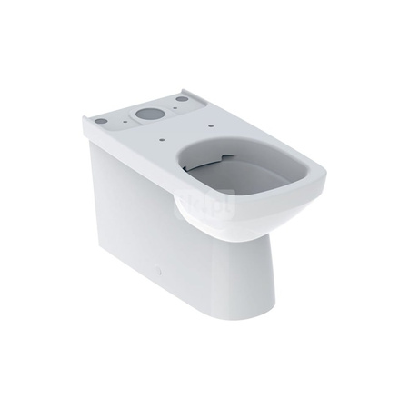 Deska sedesowa Geberit Selnova Square, slim, mocowanie od góry: Biały / Błyszczący, Zawiasy wypinane=Nie, Wolne opadanie=Nie, Materiał zawiasów=Stal nierdzewna