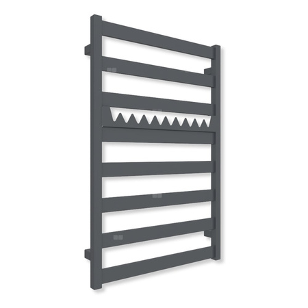 Grzejnik drabinkowy TERMA VIVO, podłączenie SX, wym. 910 x 600 mm, kolor granit (farba), moc 405W