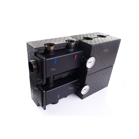 CONCEPT RGP 2 100 32/2, moc grzewcza do 220kW (2-obwodowy rozdzielacz centralnego ogrzewania z izolacją)