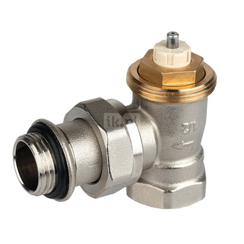 Zestaw do grzejników bocznozasilanych: głowica Thera-6 T3019W0 + Zawór termostatyczny, kątowy, wkładka SX, 1/2" V2030ESX15 (złączka do grzejnika uszcz. miękkie) + zawór powrotny, kątowy, 1/2", V2430E0015A